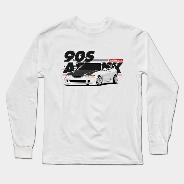 Honda Integra DC 2 JDM Legend Long Sleeve T-Shirt by ninetiescustoms